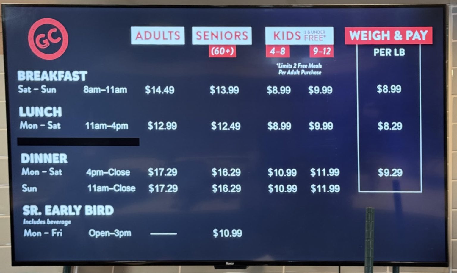 How Much Does Golden Corral Cost for Adults? (2025) Golden Corral Menu